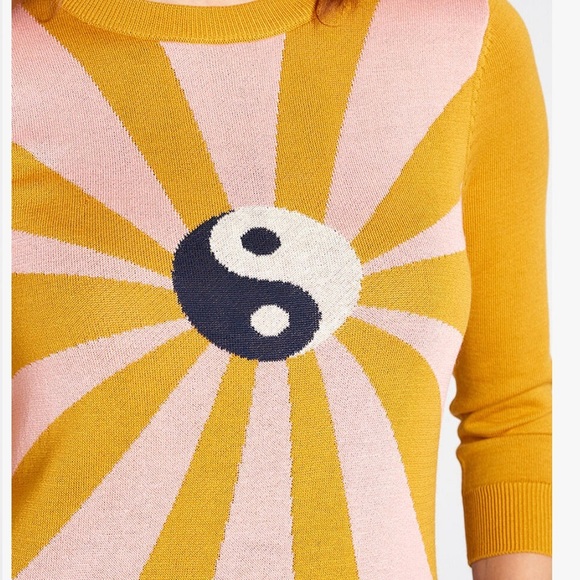 Modcloth Sweaters - NWT ModCloth 3/4 Length Sleeve Yin & Yang Sweater